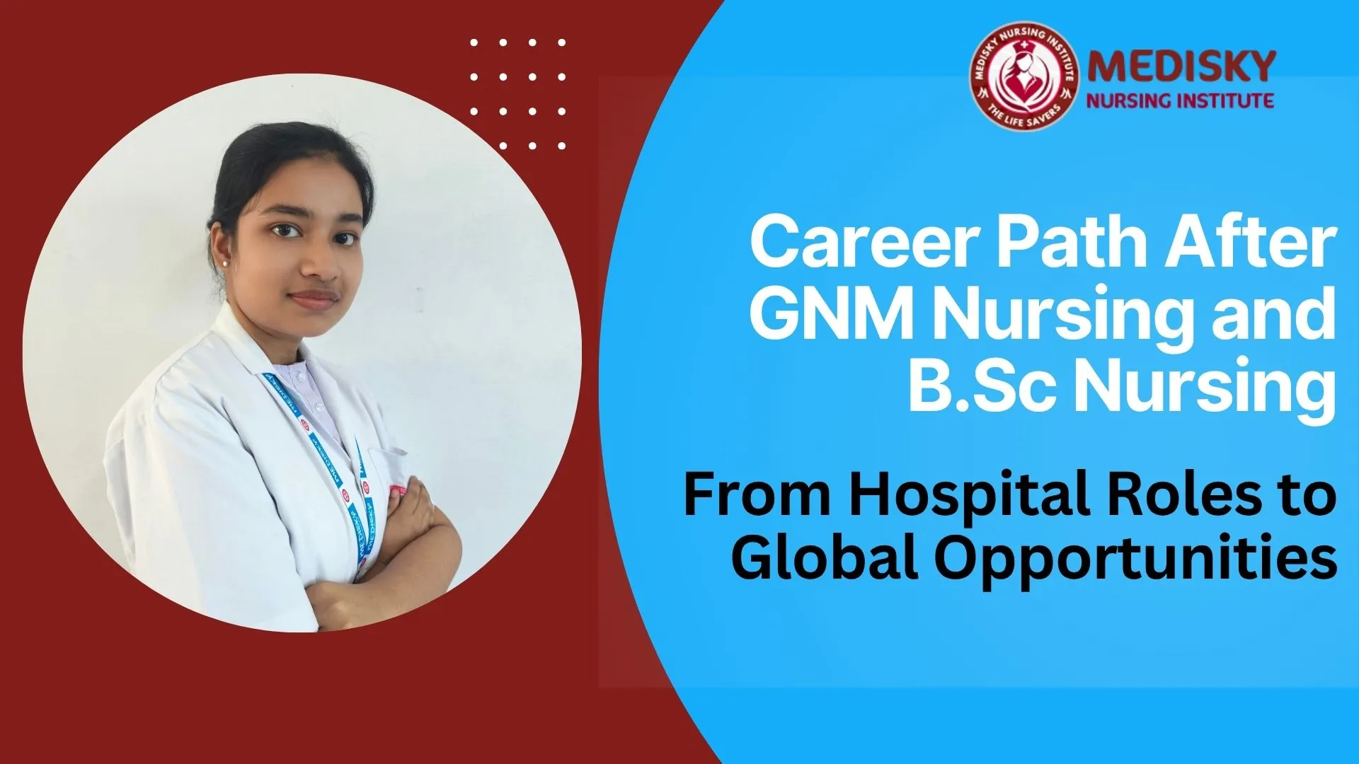 B.Sc and GNM Nursing students from Medisky College Kolkata exploring hospital and international career opportunities