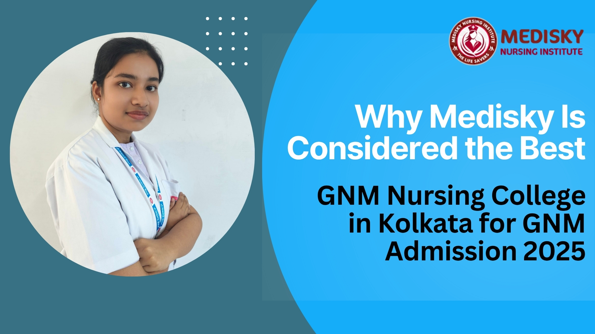 Student standing with books ready for GNM Admission 2025 in Kolkata