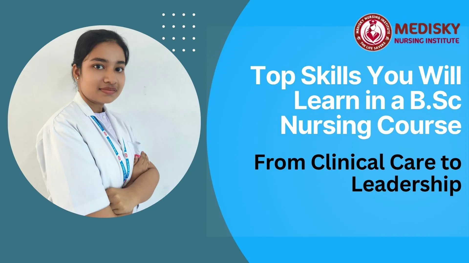 Student learning clinical skills during a B.Sc Nursing Course in Kolkata classroom
