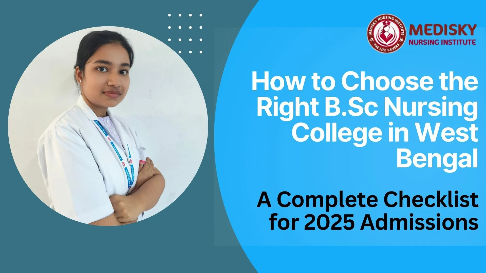 Student researching B.Sc Nursing colleges in West Bengal for 2025 admissions.