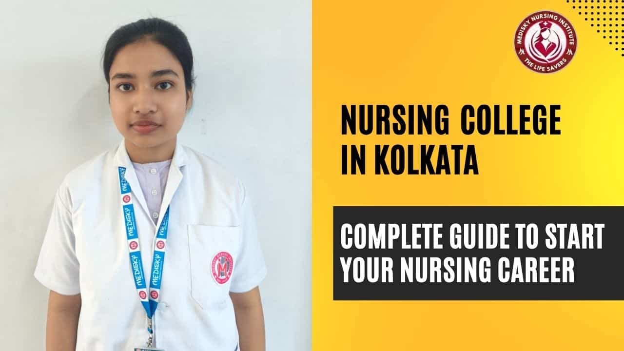Nursing college in Kolkata students training in lab