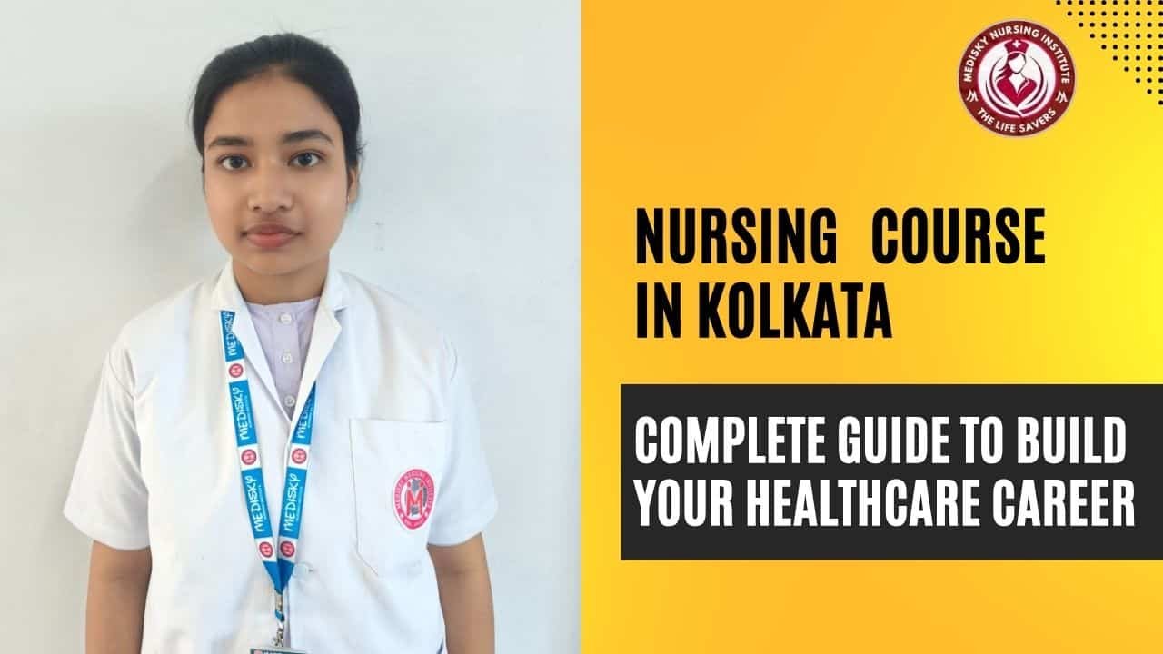Nursing course in Kolkata students practicing in lab