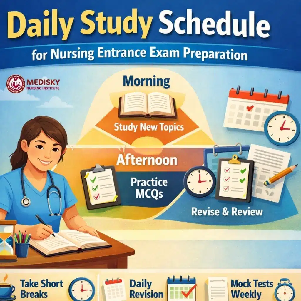 Create a Daily Study Schedule for Nursing Entrance Exam