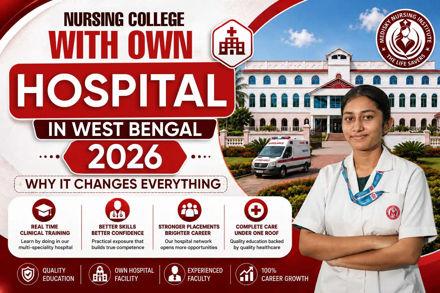 nursing college with own hospital West Bengal