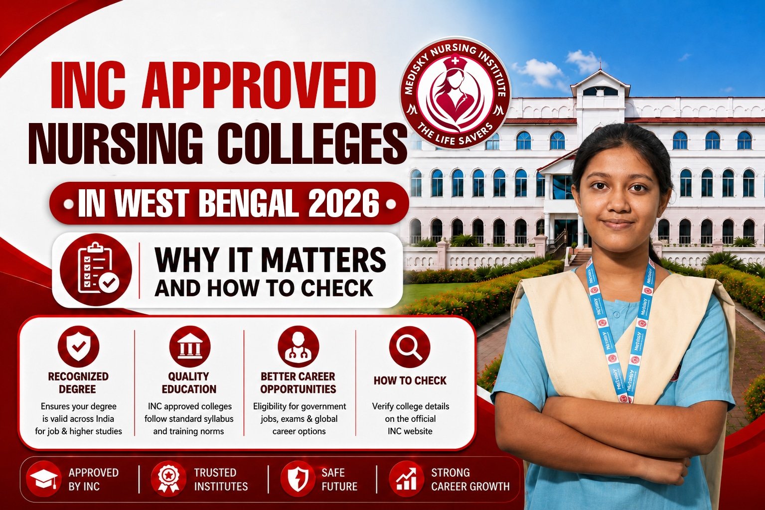 INC approved nursing colleges West Bengal